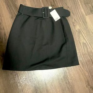 H&M black skirt with belt for sale
